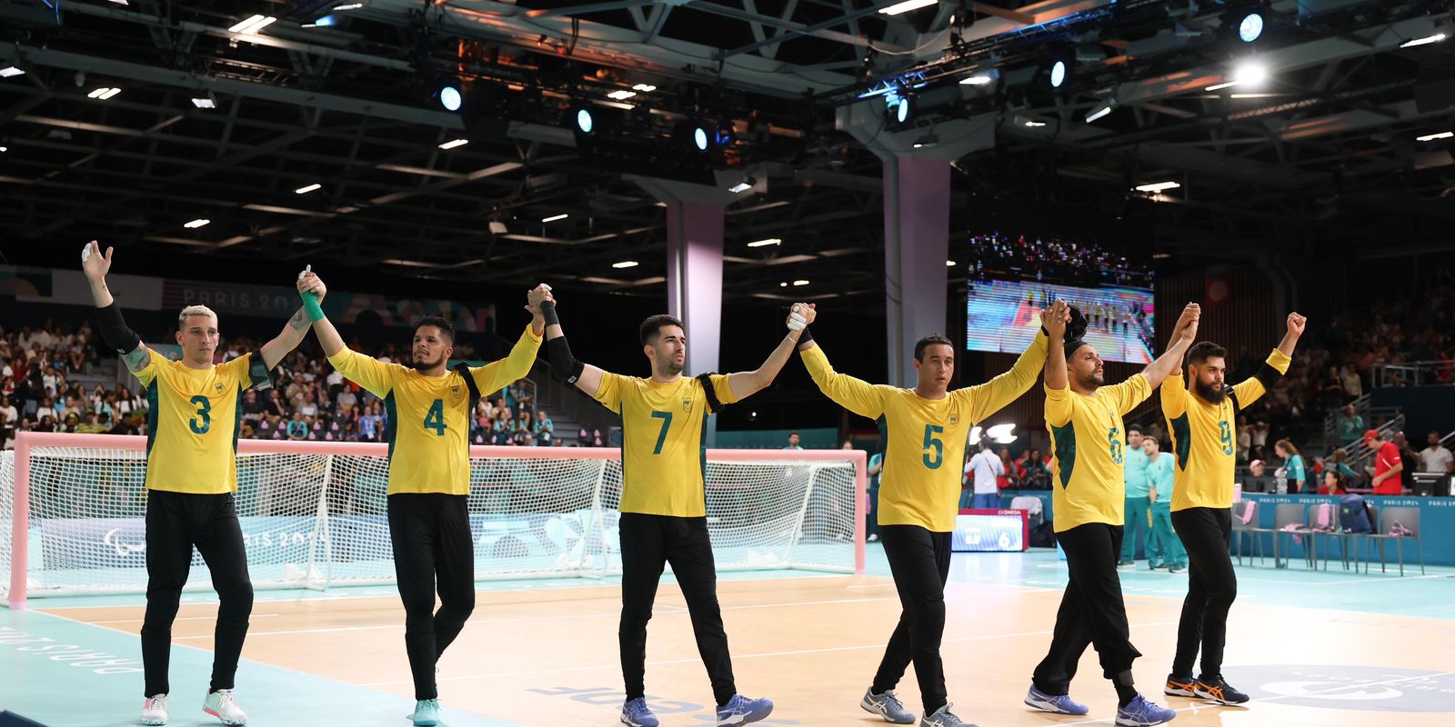 Seleção masculina de goalball garante medalha de bronze em Paris